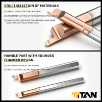 Outil d'alésage CNC MZR en carbure de diamètre réduit, adapté au fraisage et à la découpe sur les manches d'outils de tour, diamètre 4/5 mm