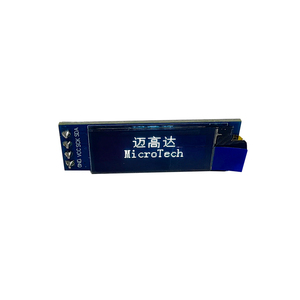 โมดูลจอ LCD แบบ PMOLED ขนาด 0.91 นิ้ว 4 พิน 128x32 อินเทอร์เฟซ I2C สำหรับนาฬิกาอัจฉริยะ/ลำโพงขนาดเล็ก - Product Image 1