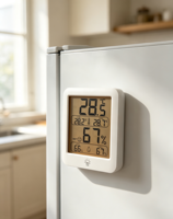 Thermo-hygromètre numérique YZ6054 avec rétroéclairage, moniteur de température et d'humidité intérieure, enregistrement des valeurs minimales/maximales, indicateur de confort
