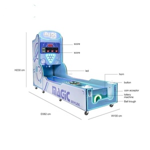 Máquina de Juego de <span class=keywords><strong>Bolos</strong></span> Miniatura para Interiores, Nueva, de Guangdong, Operada con Monedas, con Premios y Boletos, Entretenimiento Infantil - Product Image 6