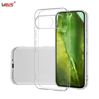 Coque de téléphone ultra-fine transparente en TPU moulé par injection, marque pour Google Pixel 9/8 PRO, protection souple anti-jaunissement