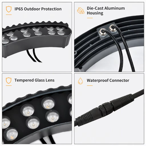 Led Palm Ring Tree Hug <span class=keywords><strong>Spot</strong></span> Light Outdoor Spike Lamps IP65 Aluminium Electric Rgbw Colorful Landscape Lighting for Garden - Product Image 3