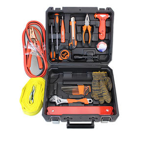 <span class=keywords><strong>Kit</strong></span> de Herramientas Multifunción para Automóvil Powerlift de 23 Piezas, Acero con Alto Contenido de Carbono, Estuche Rígido, Triángulo de Advertencia para Reparaciones de Emergencia en Carretera, Martillo - Product Image 2
