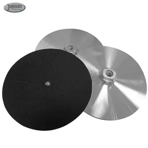 4inch M14 Aluminum Base Back Pad For Diamond Resin Polishing Pad Backer Pad For Grinder Sanding Disc Velcro-backing