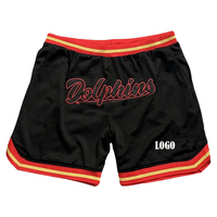 Shorts de basket-ball en maille pour hommes personnalisés en gros personnalisés hommes enfants rétro Just Don Shorts de basket-ball vierges