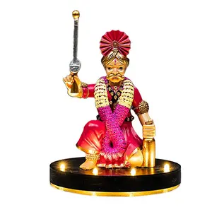 Led Hindu thần xe treo madurai veeran thần tượng Ganesh thần Hindu màu Ful thần stuchu
