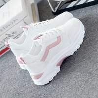 Größe 35-40 Großhandel Kinder-Laufschuhe Bonbonfarben PU-Leder Teenager-Mädchen Sport-Freizeitschuhe für Schüler