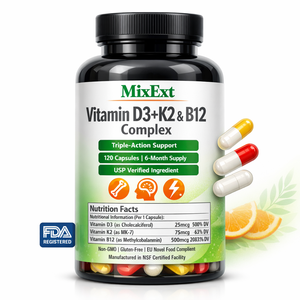 MixExtract – Vente en gros de capsules de vitamines D3, K2 et B12 de haute qualité, formule extra forte, avec magnésium et <span class=keywords><strong>zinc</strong></span> - Product Image 3