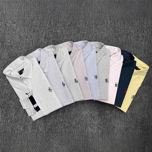 Camicia da Uomo RL Lafu, Business Casual, a Righe, Oxford, Monopetto, <span class=keywords><strong>in</strong></span> Misto Cotone, Maniche Lunghe, Colletto Rovesciato, con Ricamo - Product Image 2