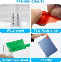 Penanda kabel vinil kualitas tinggi Label identifikasi tahan minyak dan pembungkus Label kawat Label untuk pengenalan kabel mudah