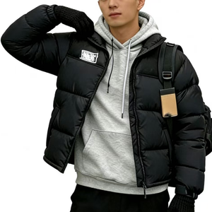 Chaqueta de plumón blanca para hombre, talla grande, estilo urbano, oversize, para invierno, <span class=keywords><strong>The</strong></span> Jacket For <span class=keywords><strong>North</strong></span> Custom Short Burberry Jackets - Product Image 5
