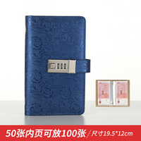 Reliure à anneaux en cuir PU personnalisé pour économiser de l'argent Livre de monnaie Classeur pour cartes à collectionner Cahier d'économie d'argent Classeur avec pochettes