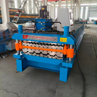 Mesin Profiling Lapis Ganda 380V Kontrol PLC HX Berkualitas Tinggi untuk Genteng Baja Aluzinc TR4/TR5 Dilengkapi Motor Gear Engine
