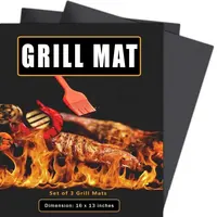 2022 Amazon la migliore vendita PTFE BBQ Grill Mat tappetino da cucina facile da pulire fodera per forno riutilizzabile antiaderente