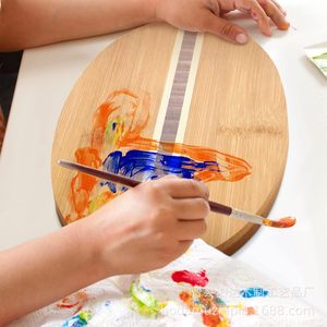Tabla de cortar de bambú, tabla ovalada de madera para servir, para uso en la cocina y fiestas. - Product Image 2