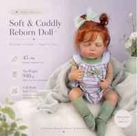 Poupée Bébé Reborn Réaliste en Vinyle, Poupée Nourrisson Souple et Réaliste à Presser, Cadeau de Collection pour Enfants