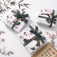 Magnétique de réfrigérateur en émail motif panda mignon, opéra chinois, danse du lion, voilier, coffret cadeau, décoration créative pour la maison, souvenir