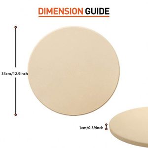 Pietra Refrattaria 500 mm Piccola Rettangolare per Pizza, Kit Completo per Forno Elettrico, Grado Alimentare, Rotonda per Friggitrice ad Aria - Product Image 5