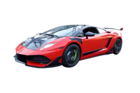 Kit carrosserie complet Track Racing avec grand pare-chocs pour Gallardo LP550/LP560/LP570 – Pièces de tuning extérieur pour voiture de sport à fixation directe, sans peinture