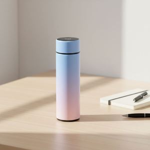 2026 Digital 500ml Vacuum Flask LED Indication Kids Smart Stainless Steel Water Bottle Tumbler Shape Metal Insulation - Product Image 1