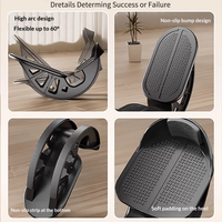 Planche d'équilibre fitness pour tendinite d'Achille, étireur de mollet, rocker oblique pour le pied, soulagement des douleurs aux jambes, surface antidérapante en PVC