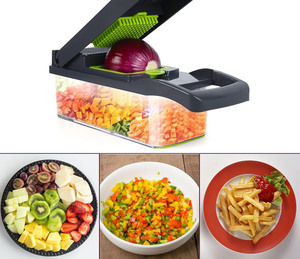 Hot-Sale 14-in-1 Kitchen Fruit & Vegetable Tools Including Veggie Chopper Vegetable Slicer Julienne Dicer - Product Image 3
