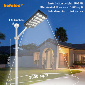 1000W 2000W 3000W 4000W Parking Éclairage Capteur À Induction Led Projecteur Tout-en-Un Lumière Solaire Intégrée Rue Extérieure - Product Image 5