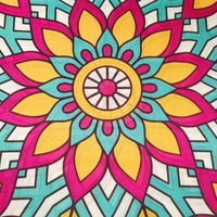 Véritable Grand Super Nouveau Modèle Tissu Africain Imprimé Cire Polyester Coton Voile Mixte Grandes Fleurs Tissu Designer pour Robe