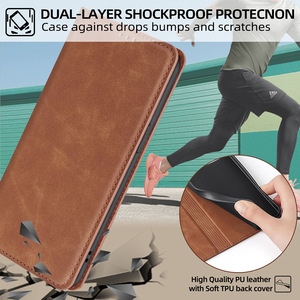 Étui de téléphone à rabat en cuir PU de luxe avec porte-cartes et design antichoc pour 16 Pro Max - Product Image 2