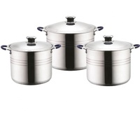 Ensemble de cuisson 6 pièces en acier inoxydable pour cuisinière à induction, écologique, avec casseroles et couscoussier