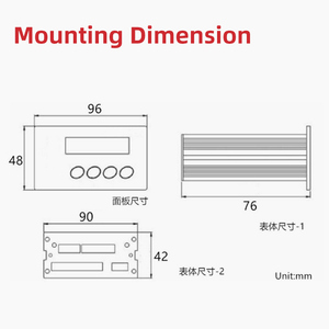 Chỉ Báo Kỹ Thuật Số Máy Phát Tín Hiệu Chỉ Báo Tải Tế Bào 0-10V/4-20mA RS484 - Product Image 4