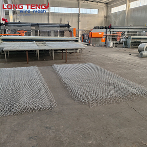 80 X 100 mm Galvanized Iron Wire Welded Mesh Hexagonal Gabion Box <strong>Cages</strong> with Gabion Netting for River Protection - Product Image 5