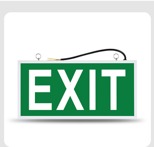 Señal de salida verde, luz de salida de emergencia ajustable de dos Led, luz de señal de salida de emergencia, lámpara indicadora de seguridad para iluminación de evacuación - Product Image 5