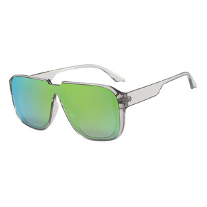 Unisex Rectangle Sunglasses Full Rim <b>Mirror</b> Lenses Light Weight Fashion Casual Adult Style - Product Image 6