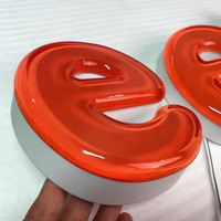 Enseigne lumineuse LED transparente en lettres de gelée multicolores, décorative et publicitaire