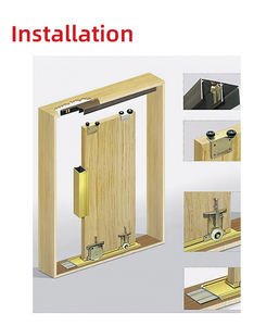 Phụ Kiện Cửa Trượt Đóng Mềm Giá Rẻ Con Lăn Cửa Tủ Quần Áo Trượt - Product Image 6