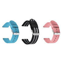 Bracelet de montre en nylon pur imperméable de 18 mm, 20 mm, 22 mm avec boucle ardillon, deux pièces, pour montres connectées – Fournisseur d'usine