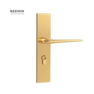 Serrures et poignées de porte intérieures en bois à levier avec grande poignée, prix compétitif, pour salle de bain - Product Image 1