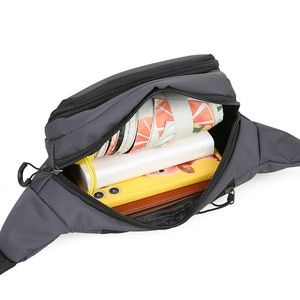 Sports Waist Bag Large Capacity Waterproof Outdoor Running Phone Holder Men's Fanny Pack Dark Gray - Product Image 2