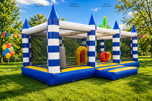 Château gonflable commercial pour enfants, parcours d'obstacles extérieur, aire de jeux pour <span class=keywords><strong>location</strong></span> événementielle - Product Image 2