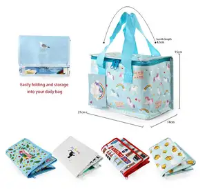 promotion Supermarket shopping cheap PP woven insulated cooler bag for picnic lunch