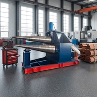 Machine à cintrer les plaques en acier et en aluminium à 3 rouleaux coniques, haute qualité, longue durée de vie, vente directe d'usine en Chine