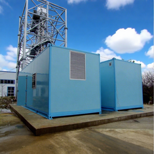 Caja de centro de datos industrial prefabricada de 40 pies con panel sándwich, duradera, alimentada por energía solar, resistente al fuego, para taller meteorológico - Product Image 4