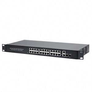 24-Port Großhandel 400W POE Switch 24+2+2 Port mit SFP IEEE802.3AF 12,8Gbps Kapazität VLAN-Unterstützung für CCTV IP-Kamerasysteme - Product Image 4