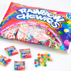 フリーズドライビーガンチューイングガムバルクレインボーフルーツフレーバーエキゾチックパフキャンディーハラールチューキャンディーバッグ - Product Image 2