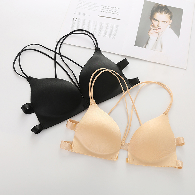 Reggiseno Imbottito Senza Ferretto Morbido E Traspirante - Scollo A V Push Up - Zero Cuciture Donna - Comodo Come Seconda Pelle