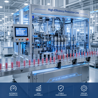 Machine d'assemblage et de remplissage automatique de gloss à lèvres Gentech OEM, sur mesure, en acier inoxydable, 3600 pièces/heure, garantie 1 an, personnalisable Gentech