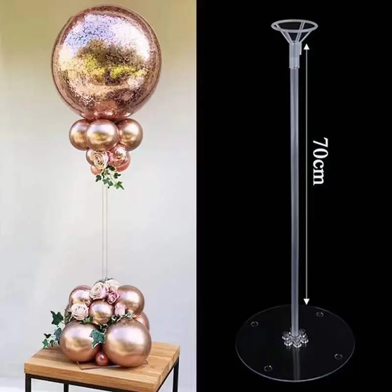 Подставка для воздушных шаров, подставка для воздушных шаров со стойкой и настольным держателем для чашек, центральный стол для вечеринки в честь Дня рождения, свадьбы