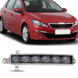 Feux de jour à LED pour Peugeot 308 Citroën, lampe de pare-chocs avant, blanc, 6 LED, matériau ABS - Product Image 5