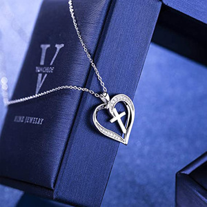 Collar con colgante de corazón para mujer, joyería minimalista de moda, regalo para uso diario - Product Image 3